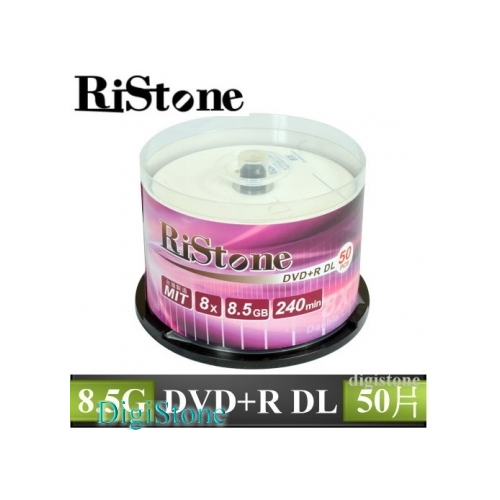 Ristone 公司貨 8x DVD+R DL 單面雙層 8.5GB / 50片布丁桶裝