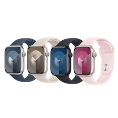 Apple Watch S9 GPS 41mm 鋁金屬錶殼＋運動型錶帶M/L _ 台灣公司貨 ＋ 贈二 Apple Watch S9 GPS 41mm 鋁金屬錶殼＋運動型錶帶 M/L _ 台灣公司貨(星光色)
