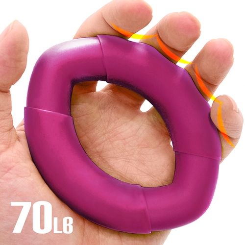 橢圓工學70LB握力圈 D204-70 (矽膠握力器握力環.指壓按摩握力球.硅膠筋膜球.訓練手指力手腕力抓力手力.手掌紓壓橡膠圈.運動健身器材.推薦哪裡買ptt)