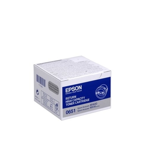 EPSON S050651 原廠高容量黑色碳粉匣 適用: AL- M1400/MX14/MX14NF 1入/盒-黑色