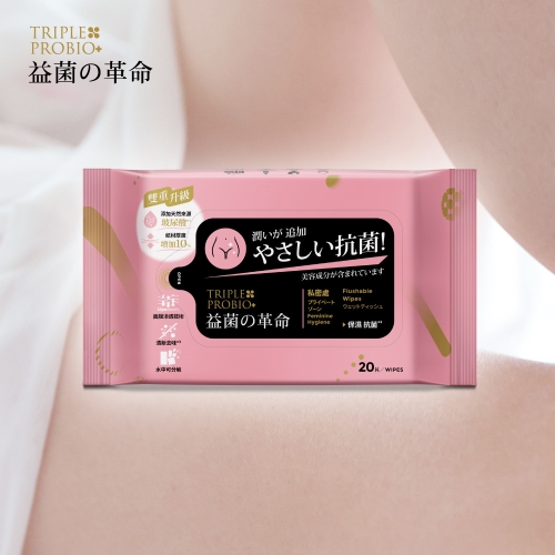 益菌革命】益菌棉柔濕式衛生紙-私密處專用箱購36入組(20抽/包) - 大江