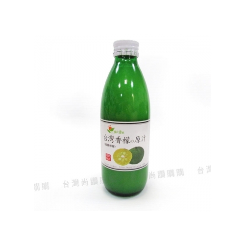 陽光農業-台灣香檬原汁300cc 綠色玻璃瓶