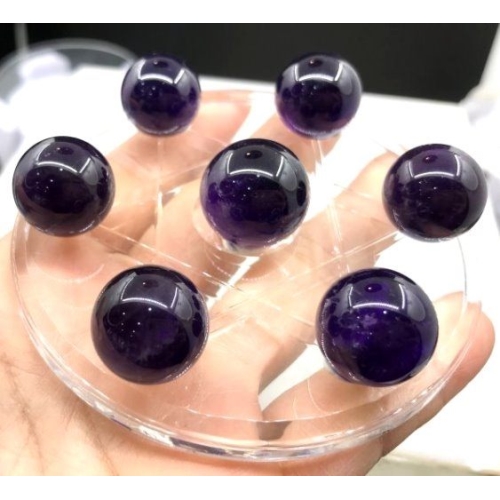 晶鑽水晶】天然烏拉圭紫水晶七星陣/盤17x19mm 直徑8.6cm - 晶鑽